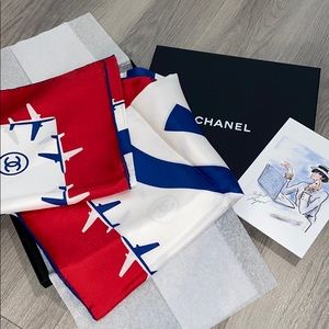Chanel airplane scarf
